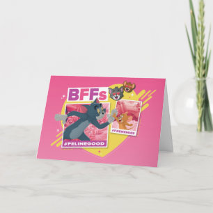 Tom & Jerry BFF s Photo Emoji Collage Kort