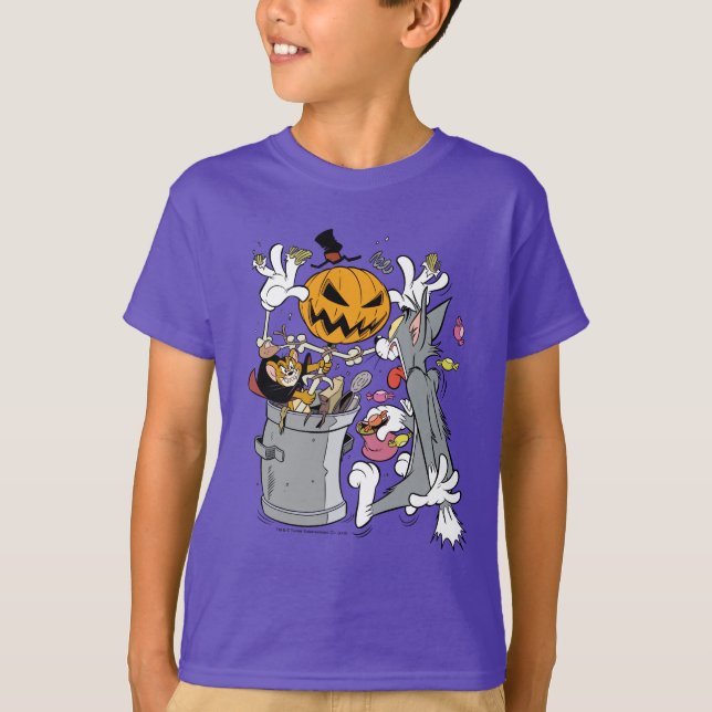 Tom & Jerry | Boo till Tom T Shirt (Framsida)