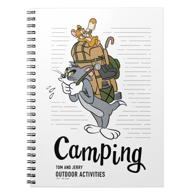 Tom & Jerry Camping Anteckningsbok (Framsidan)