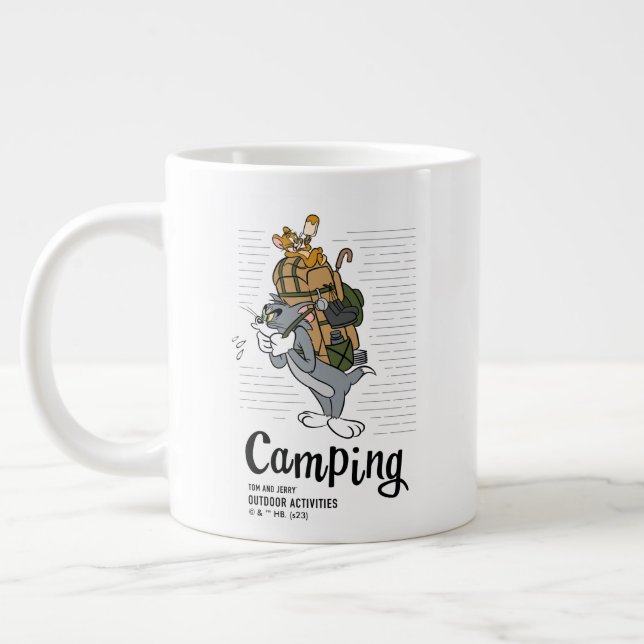 Tom & Jerry Camping Jumbo Mugg (Vänster)