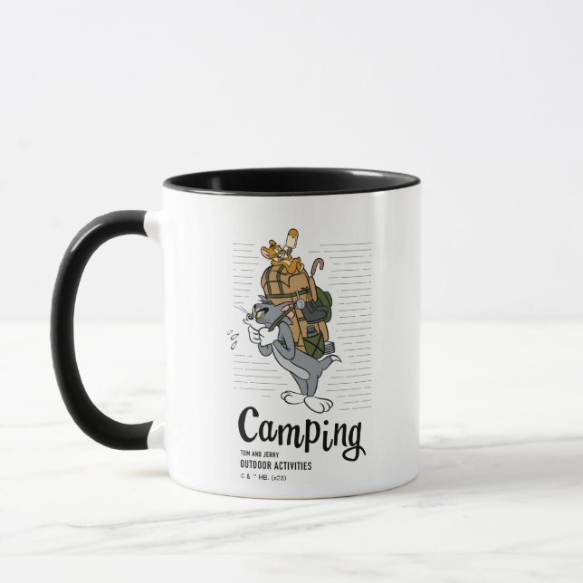 Tom & Jerry Camping Mugg (Vänster)