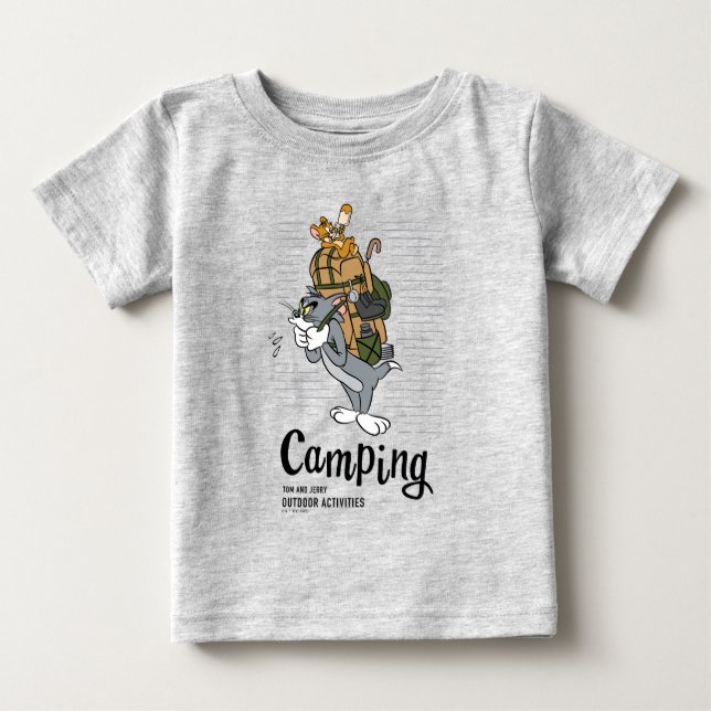 Tom & Jerry Camping T Shirt (Framsida)