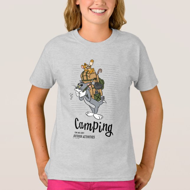 Tom & Jerry Camping T Shirt (Framsida)