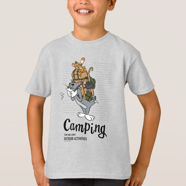 Tom & Jerry Camping T Shirt (Framsida)