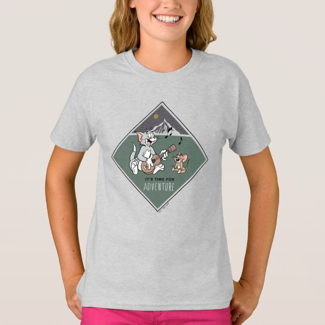 Tom & Jerry "Det är dags för Äventyr" T Shirt (Framsida)