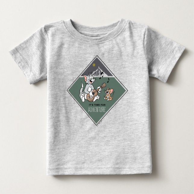 Tom & Jerry "Det är dags för Äventyr" T Shirt (Framsida)