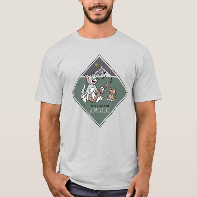 Tom & Jerry "Det är dags för Äventyr" T Shirt (Framsida)