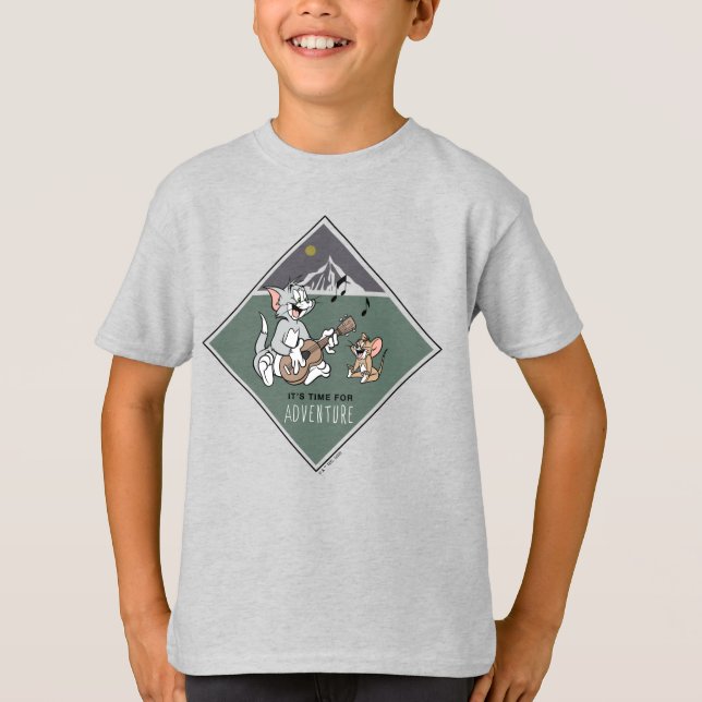 Tom & Jerry "Det är dags för Äventyr" T Shirt (Framsida)