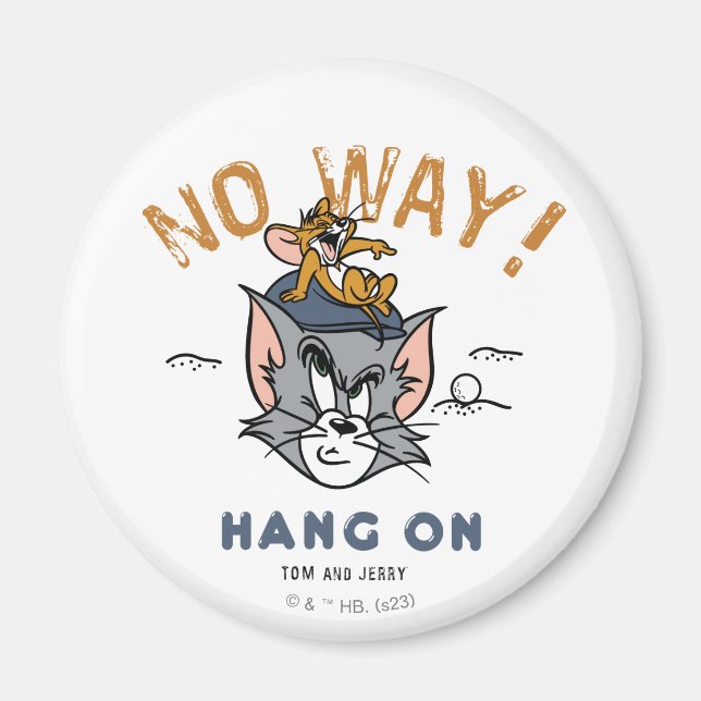 Tom & Jerry Golfing "No Way" Magnet (Framsidan)