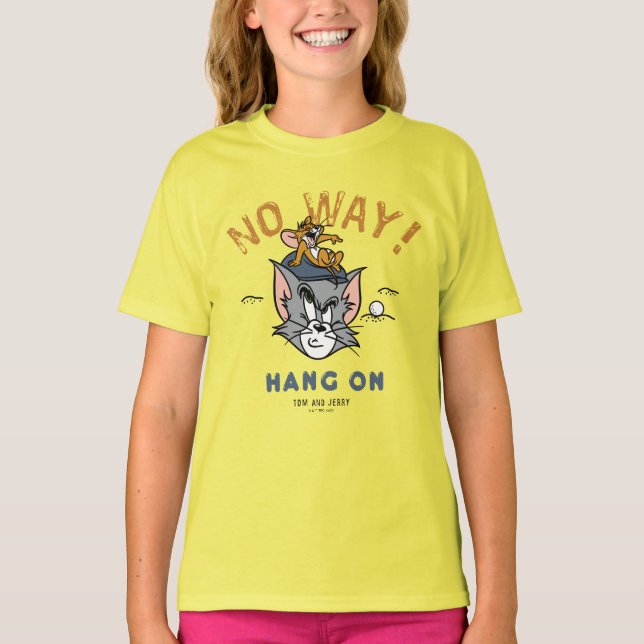Tom & Jerry Golfing "No Way" T Shirt (Framsida)