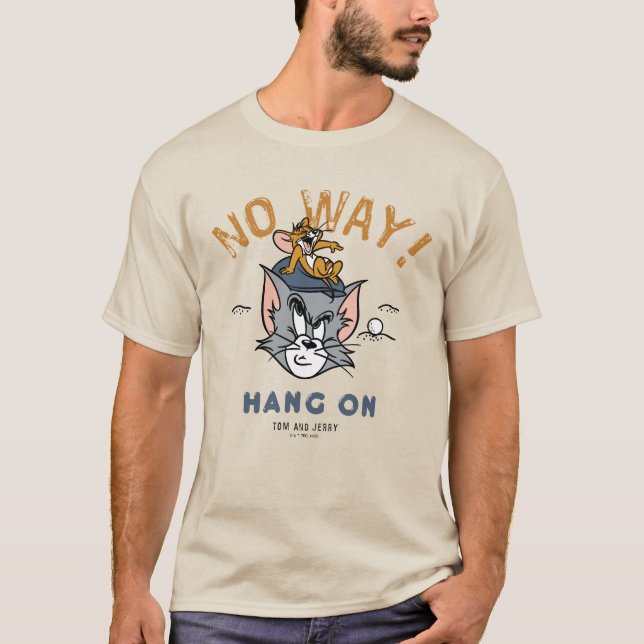Tom & Jerry Golfing "No Way" T Shirt (Framsida)