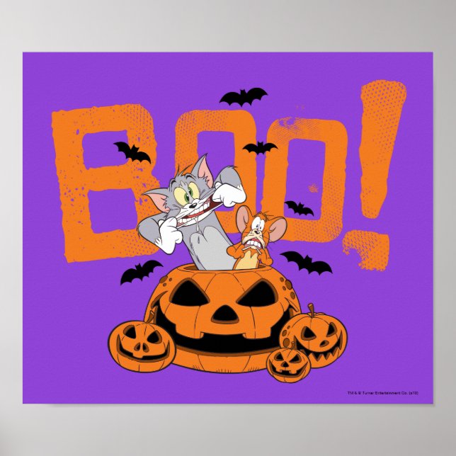 Tom & Jerry | Happy halloween Boo Poster (Framsidan)