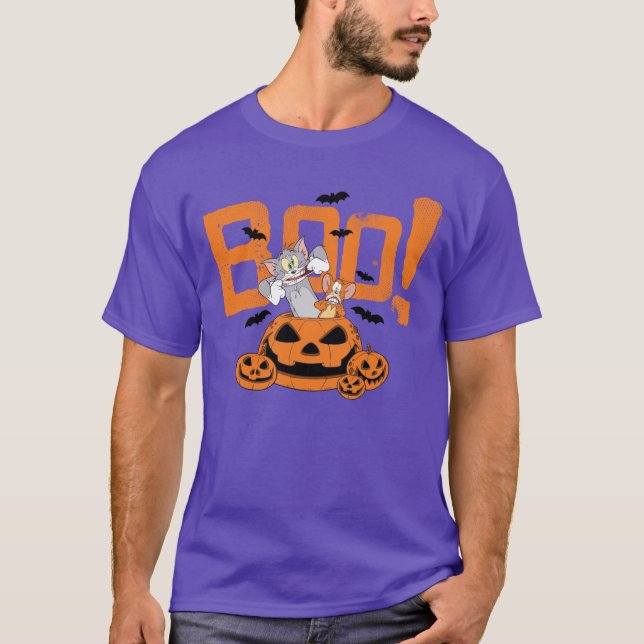Tom & Jerry | Happy Halloween Boo T Shirt (Framsida)