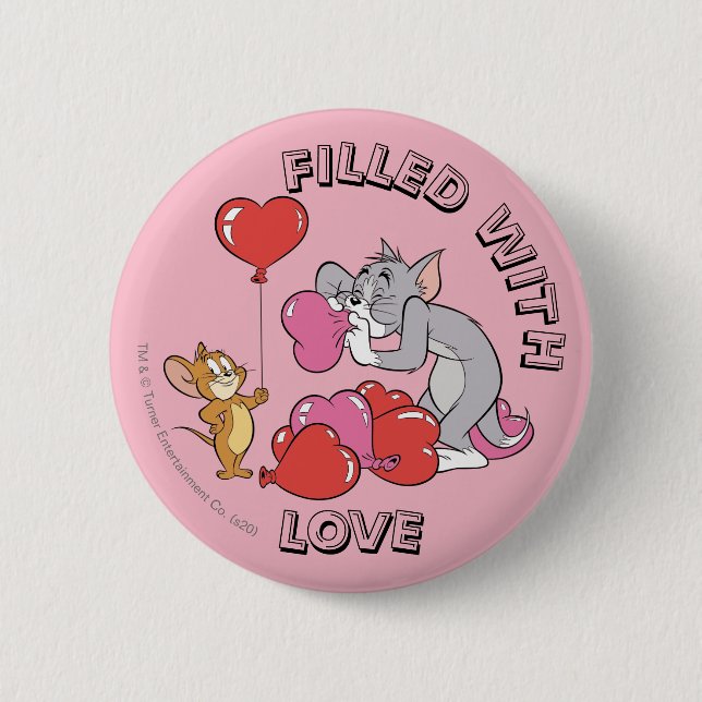 Tom & Jerry Inflate Valentine Heart Balloations Knapp (Framsida)