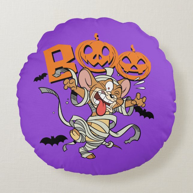 Tom & Jerry | Jerry är SO Scary Rund Kudde (Framsidan)