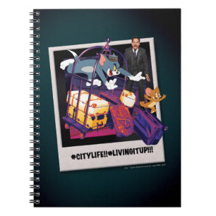 Tom & Jerry Luggage Crash Photograph Anteckningsbok