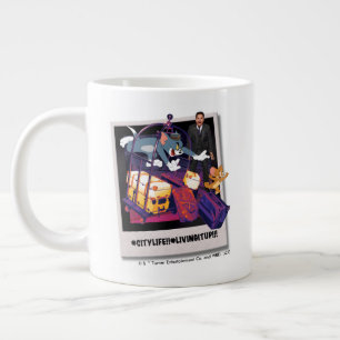 Tom & Jerry Luggage Crash Photograph Jumbo Mugg