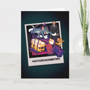 Tom & Jerry Luggage Crash Photograph Kort