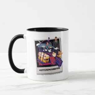 Tom & Jerry Luggage Crash Photograph Mugg