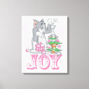 Tom, Jerry och Nibbles dekorationsglädjen Canvastryck