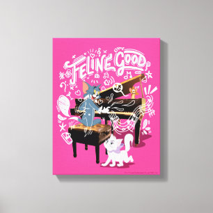 Tom & Jerry Play Piano - Feline Good Canvastryck