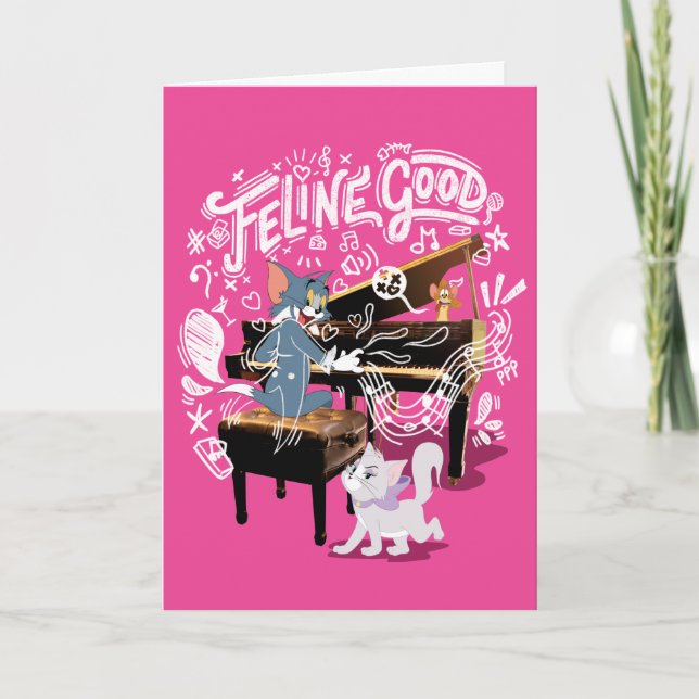 Tom & Jerry Play Piano - Kattdjurets Bra Kort (Framsida)