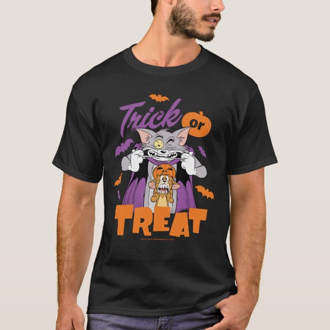 Tom & Jerry | Trick or Treat T Shirt (Framsida)