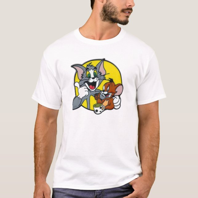 Tom & Jerry Vibes - Chaos kommer aldrig att bli ga T Shirt (Framsida)