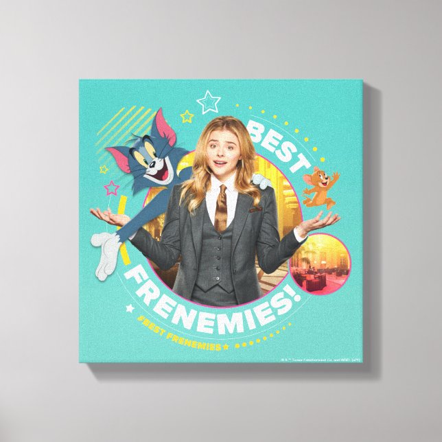 Tom & Jerry With Kayla - Best Frfiender Canvastryck (Framsida)