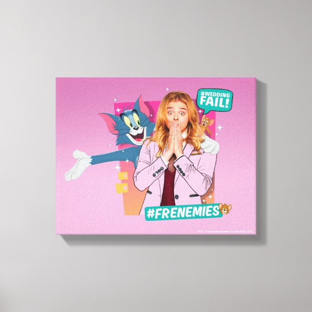 Tom & Jerry With Kayla - Frfiender Canvastryck (Framsida)