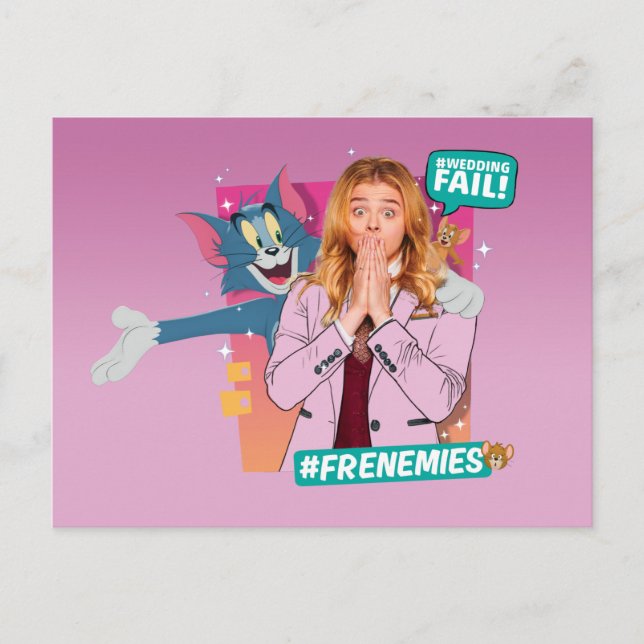 Tom & Jerry With Kayla - Frfiender Vykort (Framsida)