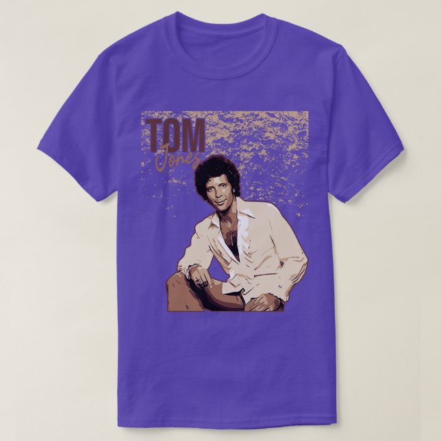 Tom Jones Brown vintage T Shirt (Design framsida)