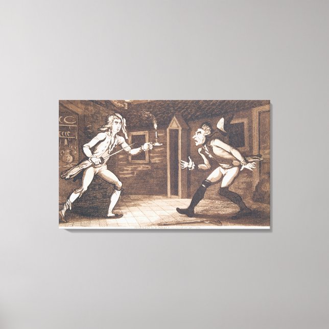 Tom Jones och Centinel, 1799 Canvastryck (Framsida)