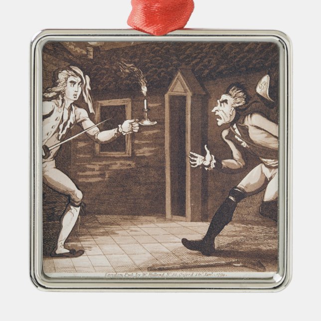 Tom Jones och Centinelen, 1799 Julgransprydnad Metall (Framsidan)