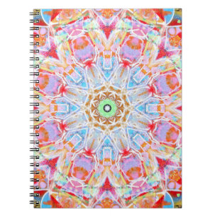Tom journal för färgrik pastellfärgad Mandala Anteckningsbok