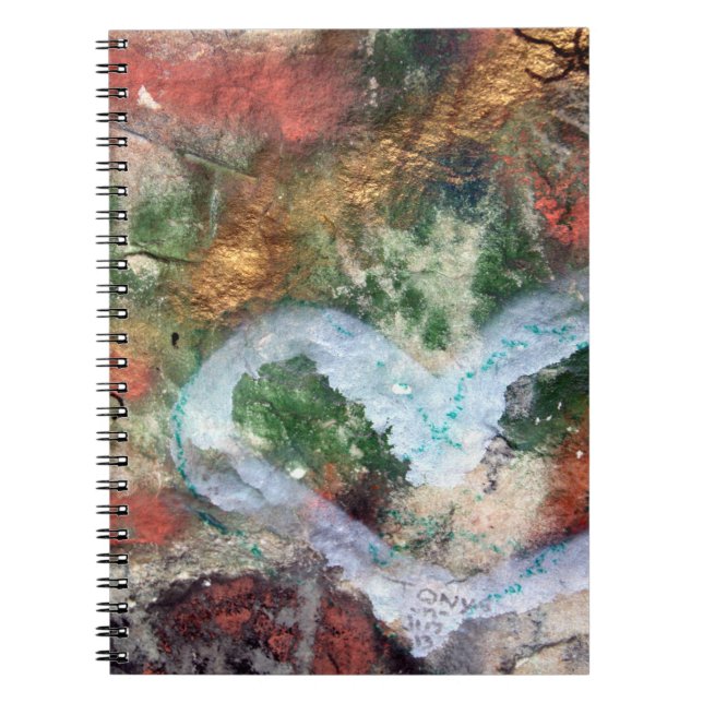 Tom journal för grafittihjärta anteckningsbok (Framsidan)