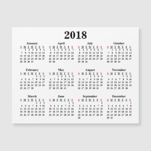 Tom kalender 2018