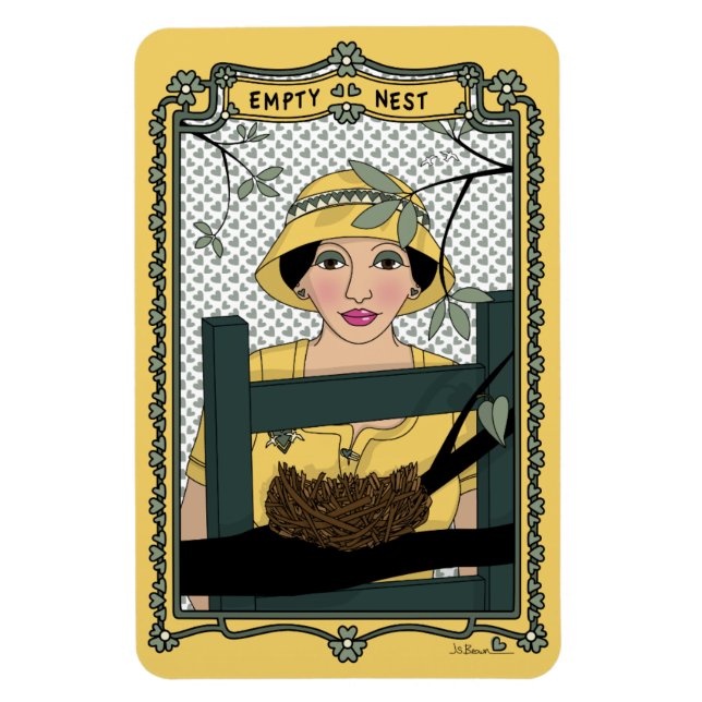 Tom kapsel_C_4x6-kylskåp, magnet (Vertikal)