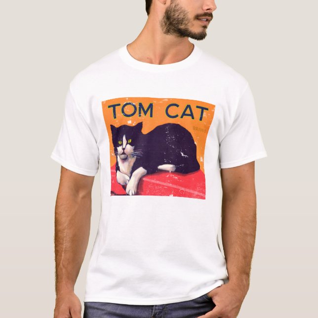 Tom katt t shirt (Framsida)