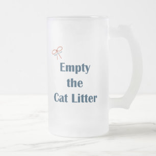 Töm kattkullpåminnelserna frostat ölglas