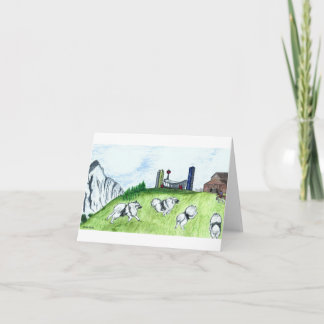 Tom Keeshond Notecards Kort