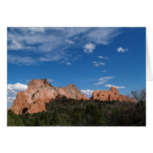 Tom kort med bild på Garden of the Gods