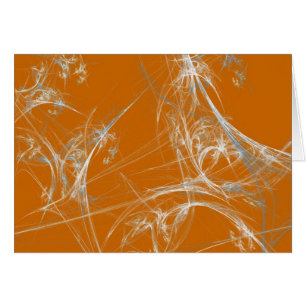 Tom kort med fraktal spindelnät bakgrund