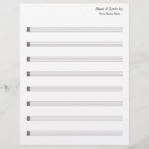 Tom Lakan Music 8 Stave Alto