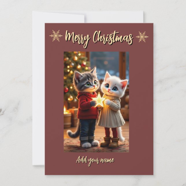 Tom & Luna Christmas Star Card Julkort (Framsida)