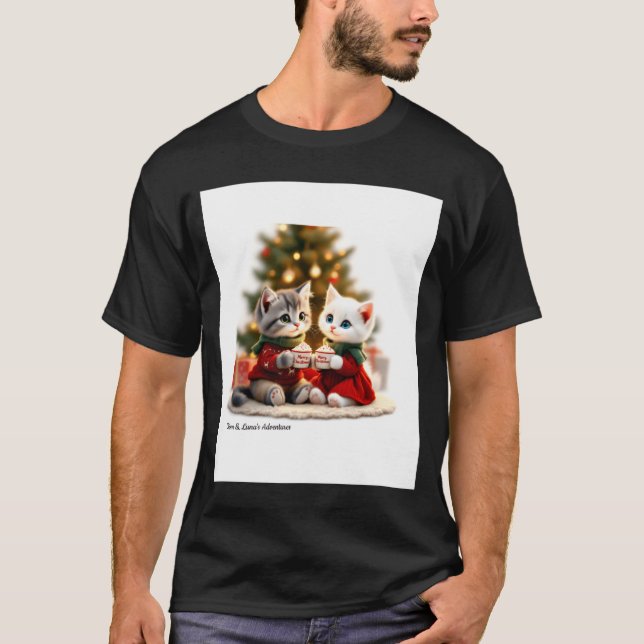Tom Luna Cozy Christmas Cocoa  T Shirt (Framsida)