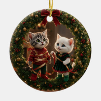 Tom & Luna God Jul Personlig Julgransprydnad Keramik