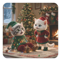 Tom & Luna God Jul Roliga Kattdekaler