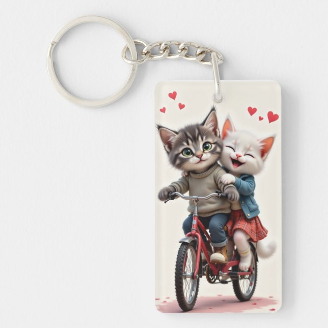 Tom & Luna Valentine Bike Keychain (Framsidan)