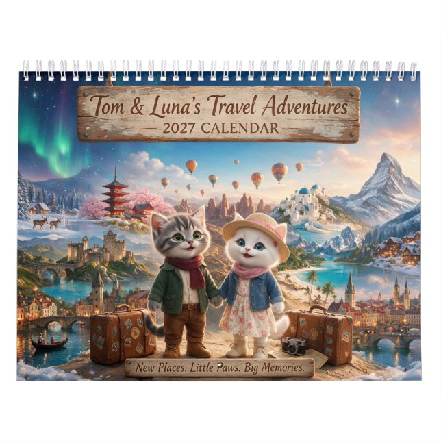 Tom & Lunas resäventyr 2027 Kalender (Omslag)